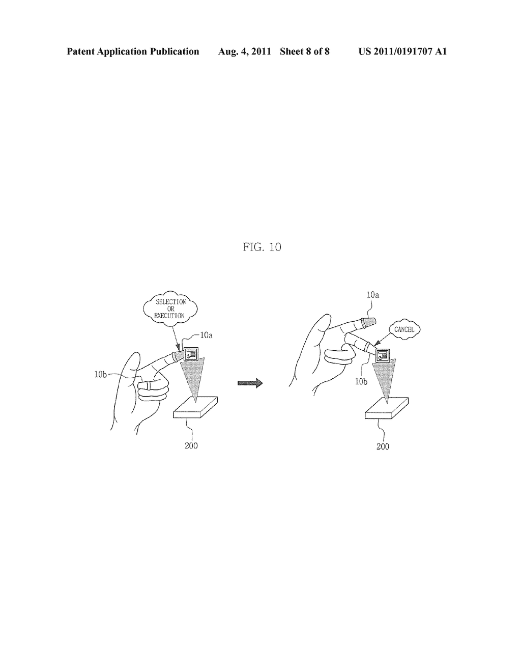 USER INTERFACE USING HOLOGRAM AND METHOD THEREOF - diagram, schematic, and image 09