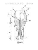 GARMENT SERVING TO COMBAT CELLULITE AND/OR VENOUS AND LYMPHATIC     INSUFFICIENCY diagram and image