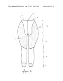 GARMENT SERVING TO COMBAT CELLULITE AND/OR VENOUS AND LYMPHATIC     INSUFFICIENCY diagram and image