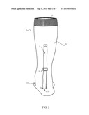 Sock with an Adjustable Strap Hook diagram and image