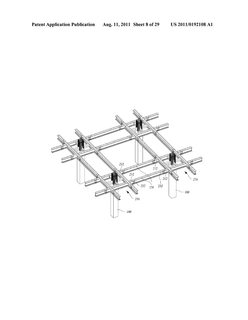 GRID-TYPE DROP-PANEL STRUCTURE, AND A CONSTRUCTION METHOD THEREFOR - diagram, schematic, and image 09