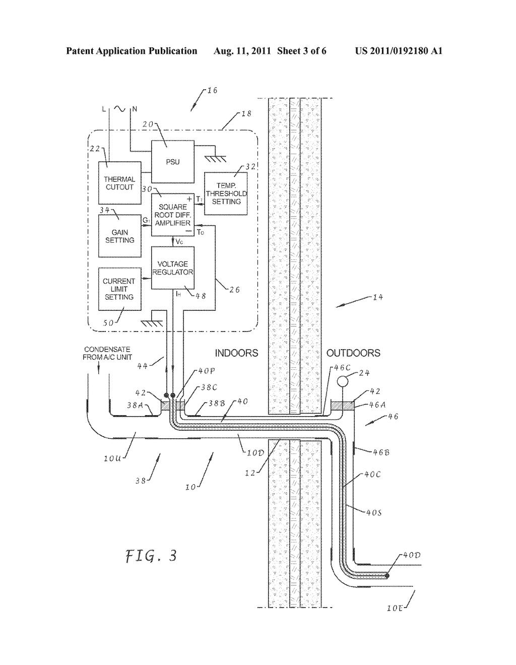 Frost protection system for condensate drain pipe - diagram, schematic, and image 04