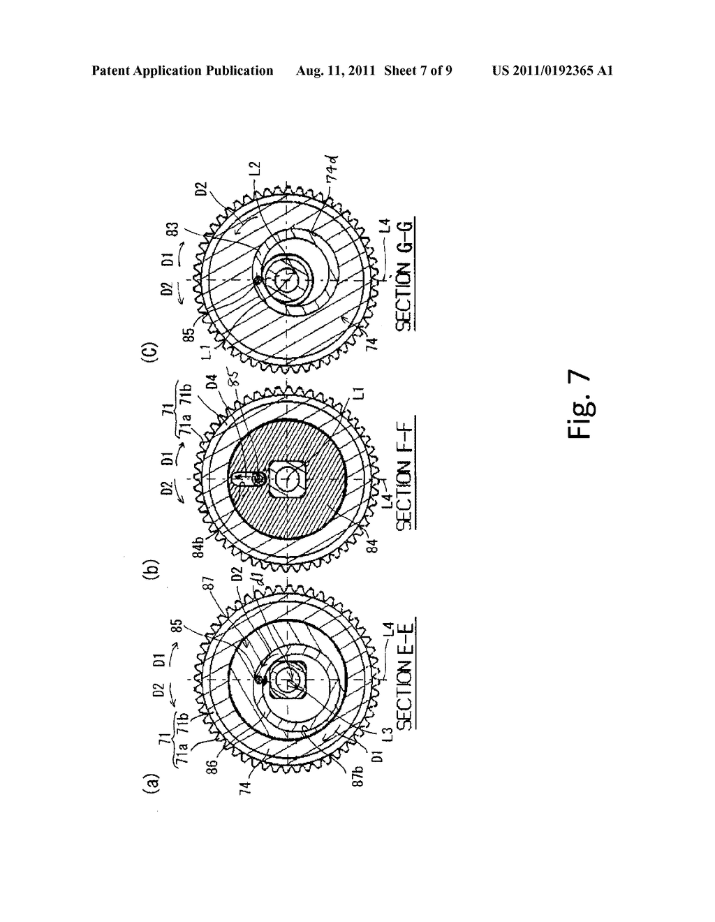 CAM SHAFT PHASE VARIABLE DEVICE IN ENGINE FOR AUTOMOBILE - diagram, schematic, and image 08