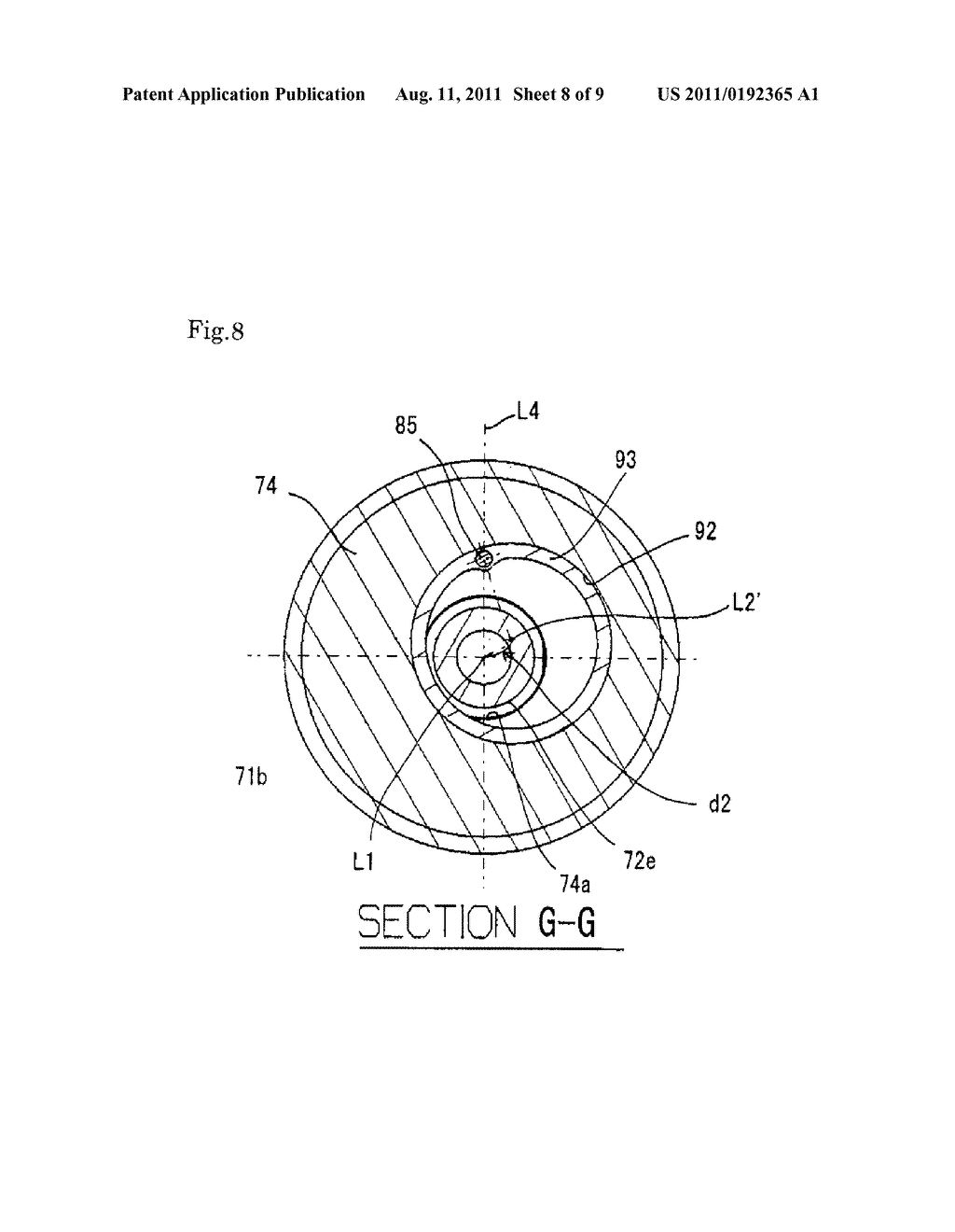 CAM SHAFT PHASE VARIABLE DEVICE IN ENGINE FOR AUTOMOBILE - diagram, schematic, and image 09