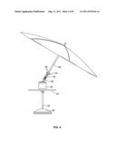 Apparatus and Method for Holding and Tilting an Umbrella diagram and image