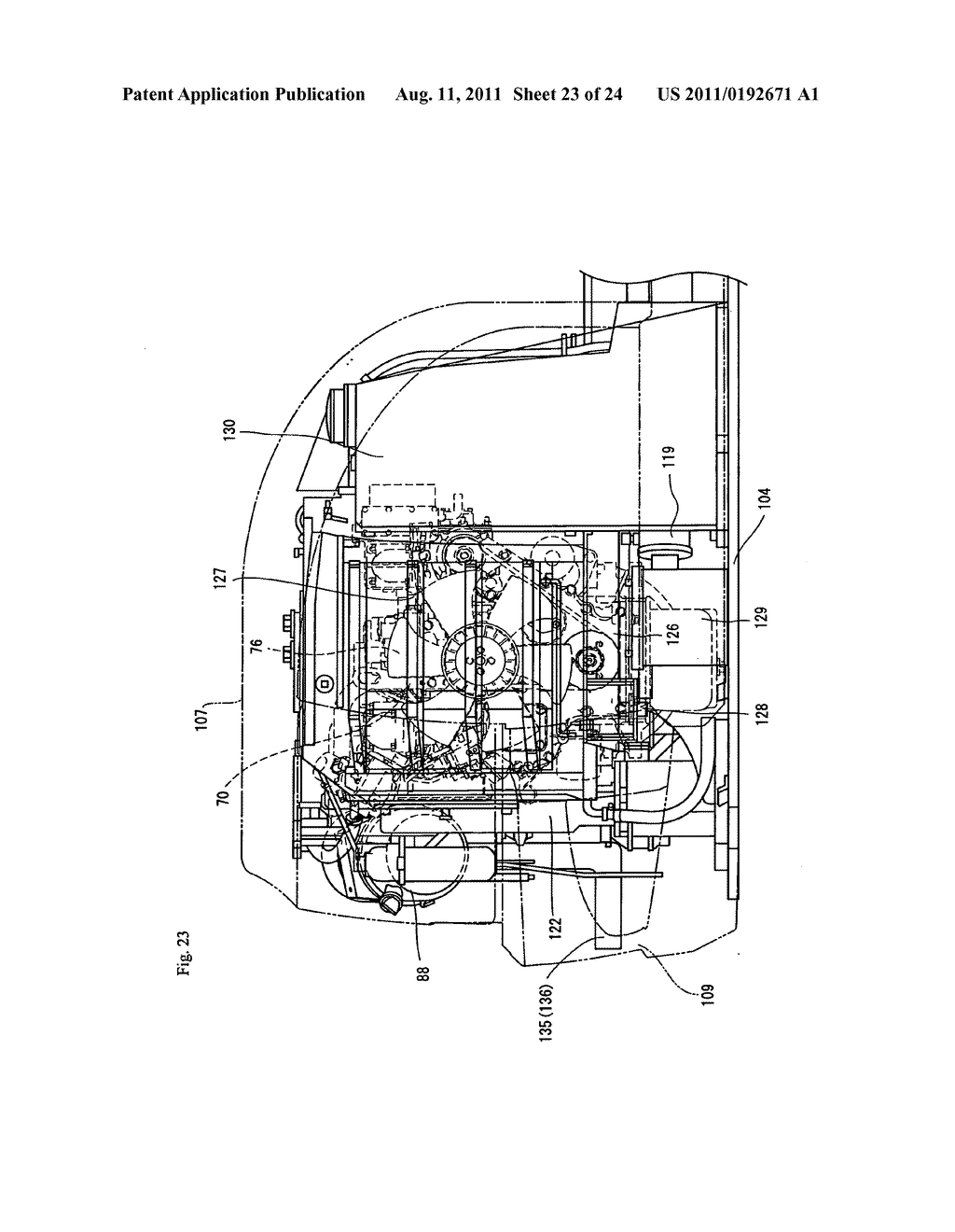 WORK VEHICLE-MOUNTED ENGINE DEVICE - diagram, schematic, and image 24