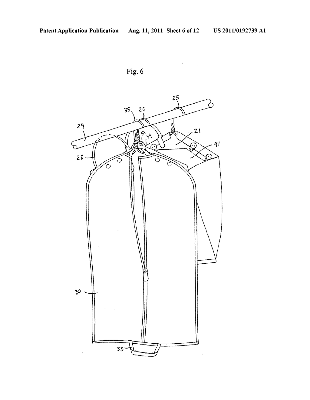 Multiple Garment Bag Systems and Methods of Use - diagram, schematic, and image 07