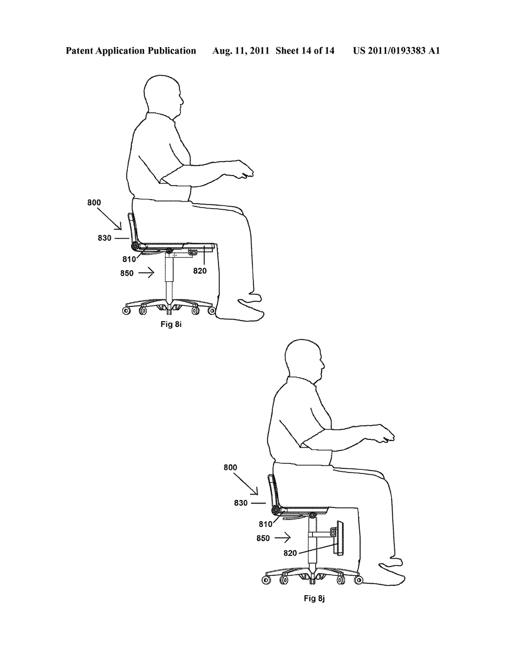 ADJUSTABLE CHAIR FOR ACCOMMODATING MULTIPLE BODY POSITIONS AND METHODS OF     USE THEREOF - diagram, schematic, and image 15