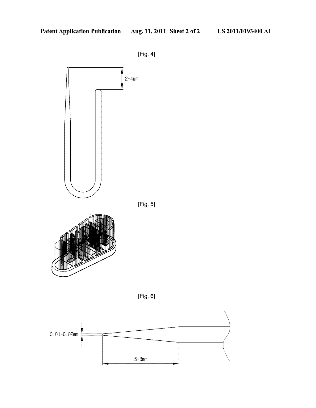 METHOD OF MANUFACTURING TOOTHBRUSH WITH NEEDLE-SHAPED BRISTLES, AND     TOOTHBRUSH MANUFACTURED BY THE SAME - diagram, schematic, and image 03