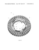 Stator with Cavity for Retaining Wires and Method of Forming the Same diagram and image