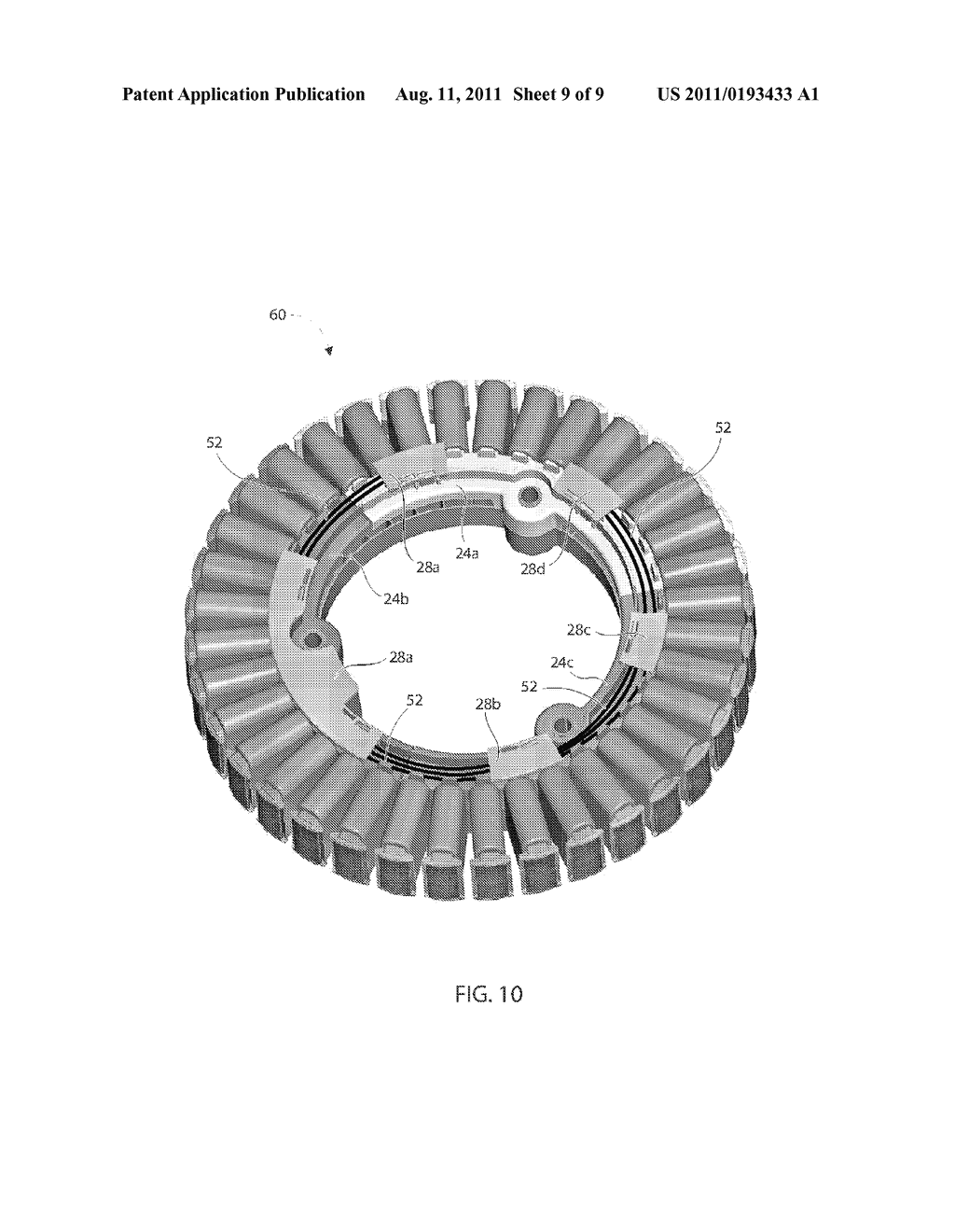 Stator with Cavity for Retaining Wires and Method of Forming the Same - diagram, schematic, and image 10