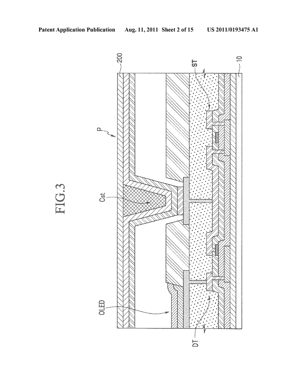 ORGANIC LIGHT EMITTING DISPLAY AND MANUFACTURING METHOD THEREOF - diagram, schematic, and image 03