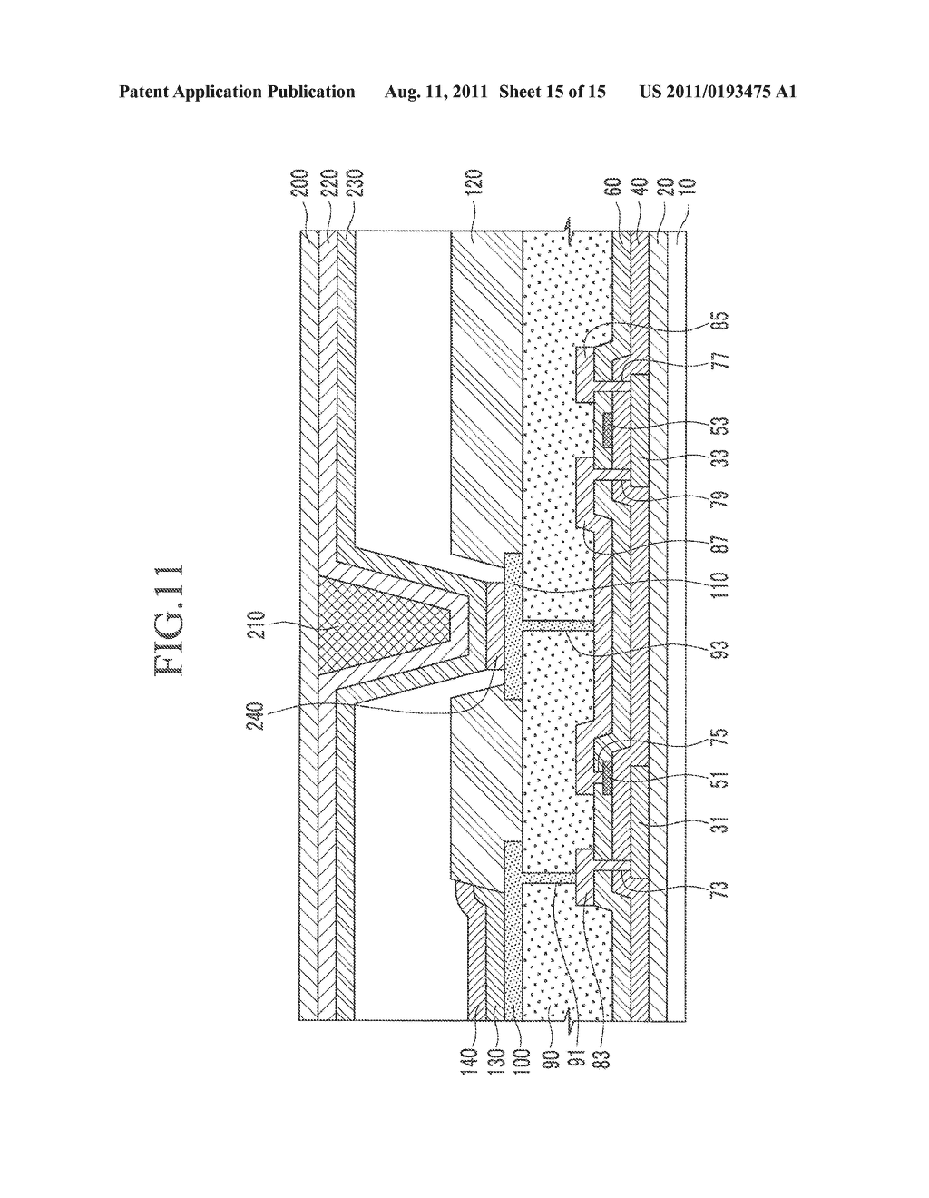 ORGANIC LIGHT EMITTING DISPLAY AND MANUFACTURING METHOD THEREOF - diagram, schematic, and image 16