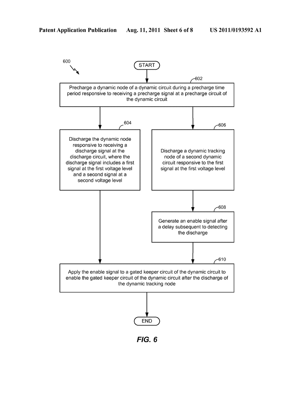 VOLTAGE LEVEL SHIFTER WITH DYNAMIC CIRCUIT STRUCTURE HAVING DISCHARGE     DELAY TRACKING - diagram, schematic, and image 07