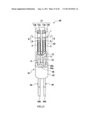 METHOD OF MANUFACTURING PIEZOELECTRIC VIBRATING REED, PIEZOELECTRIC     VIBRATOR, OSCILLATOR, ELECTRONIC EQUIPMENT AND RADIO-CONTROLLED TIMEPIECE diagram and image