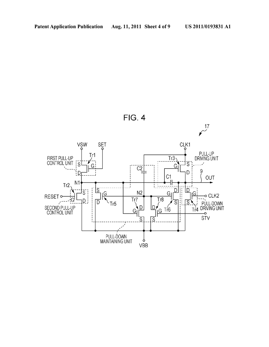 DISPLAY DEVICE AND ELECTRONIC APPARATUS - diagram, schematic, and image 05