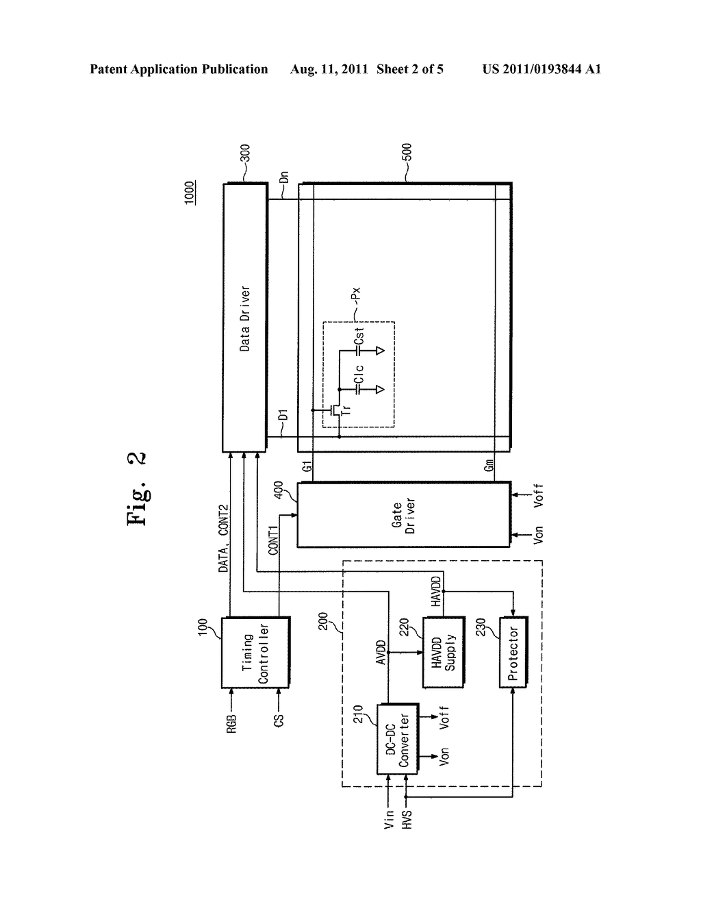 POWER SOURCE CIRCUIT AND DISPLAY APPARATUS HAVING THE SAME - diagram, schematic, and image 03