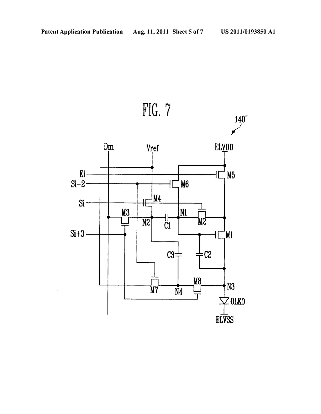 PIXEL AND ORGANIC LIGHT EMITTING DISPLAY DEVICE USING THE SAME - diagram, schematic, and image 06