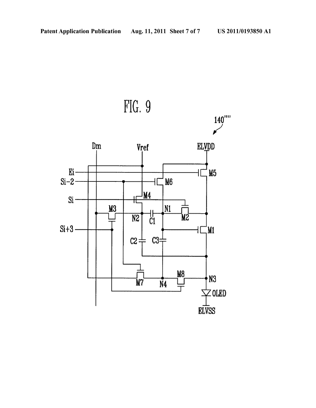 PIXEL AND ORGANIC LIGHT EMITTING DISPLAY DEVICE USING THE SAME - diagram, schematic, and image 08