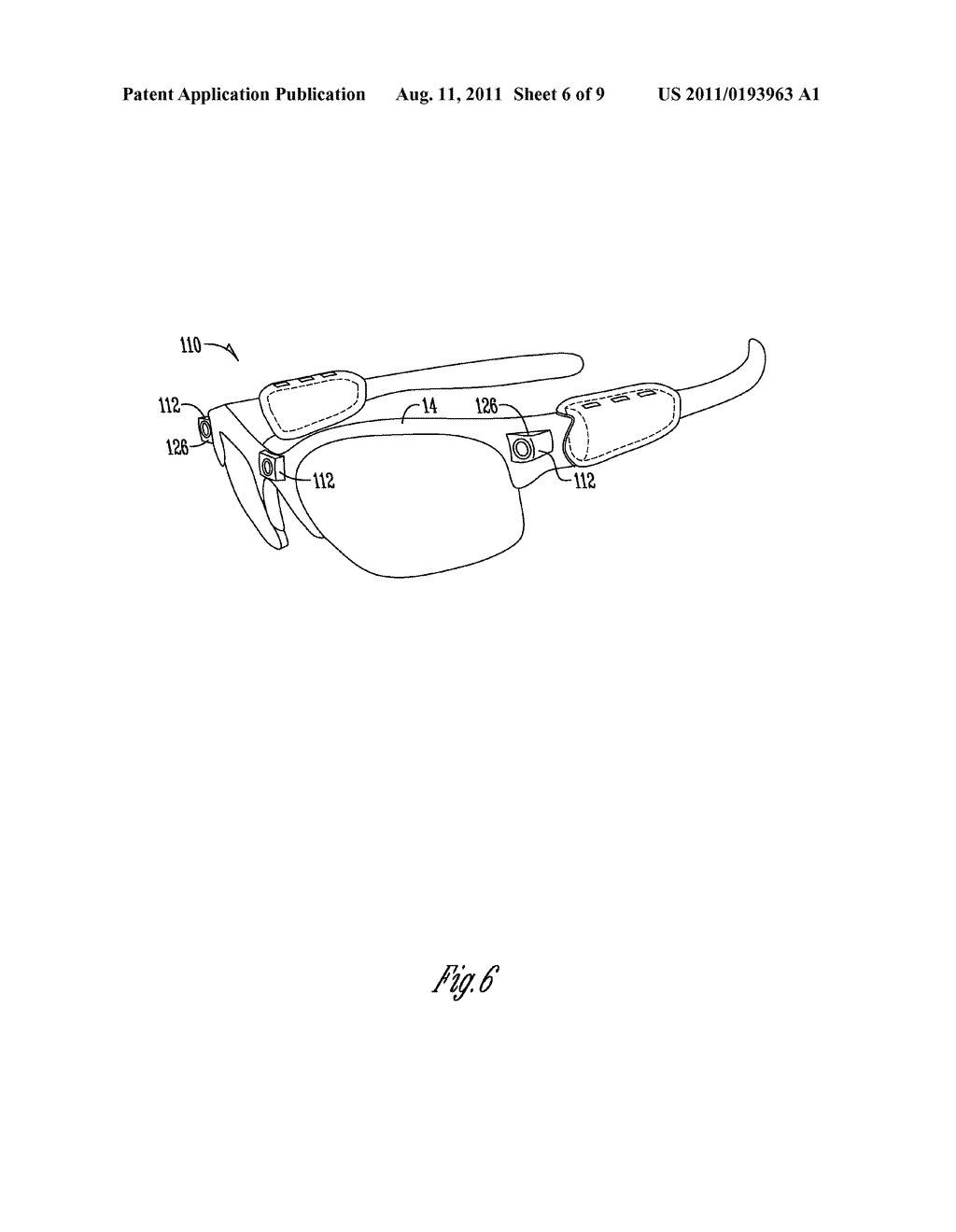 EYEWEAR FOR ACQUIRING VIDEO IMAGERY - diagram, schematic, and image 07