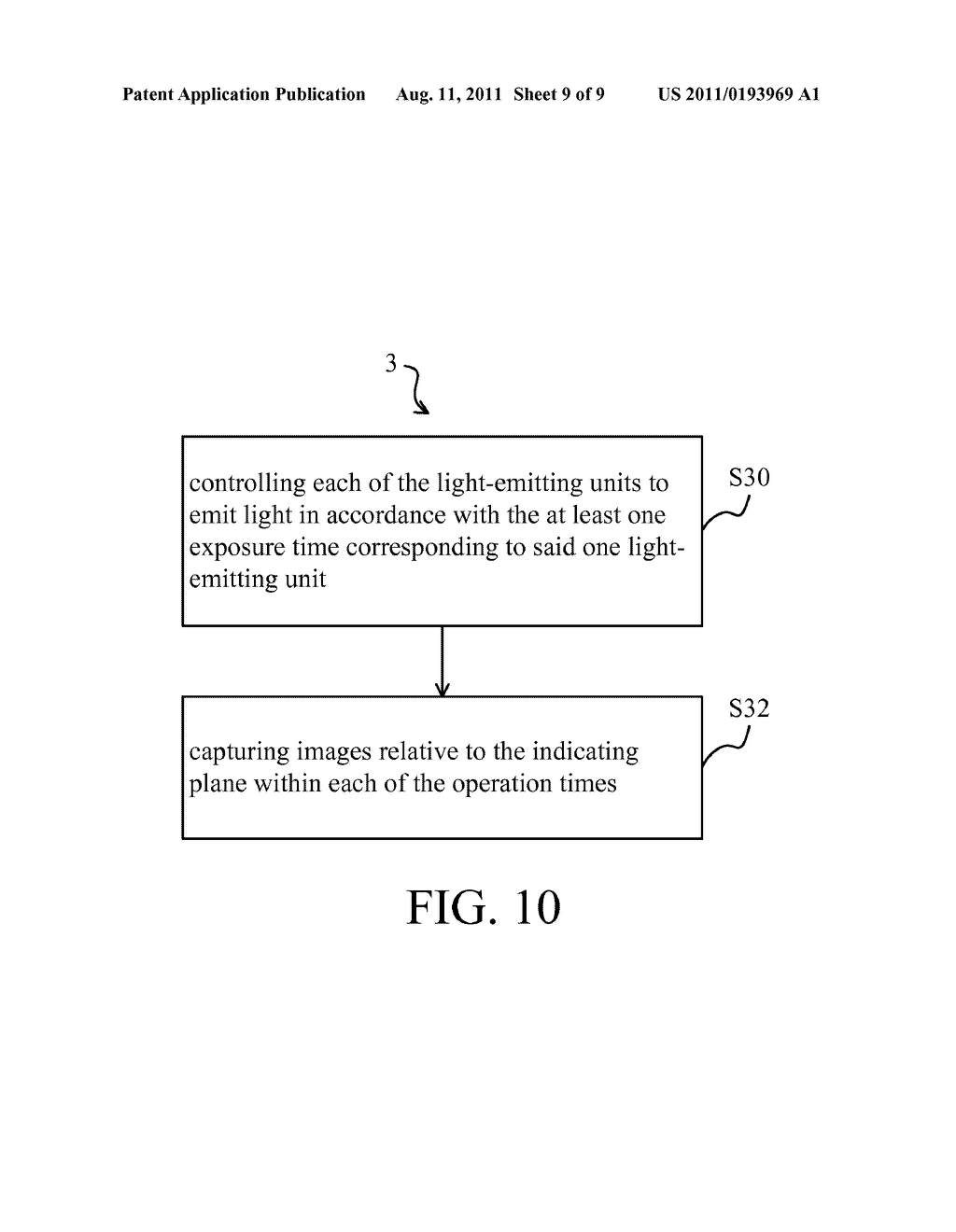 OBJECT-DETECTING SYSTEM AND METHOD BY USE OF NON-COINCIDENT FIELDS OF     LIGHT - diagram, schematic, and image 10