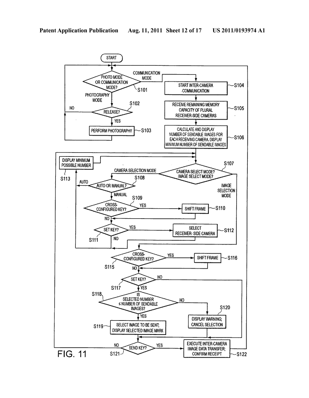 Electronic camera having a communication function - diagram, schematic, and image 13