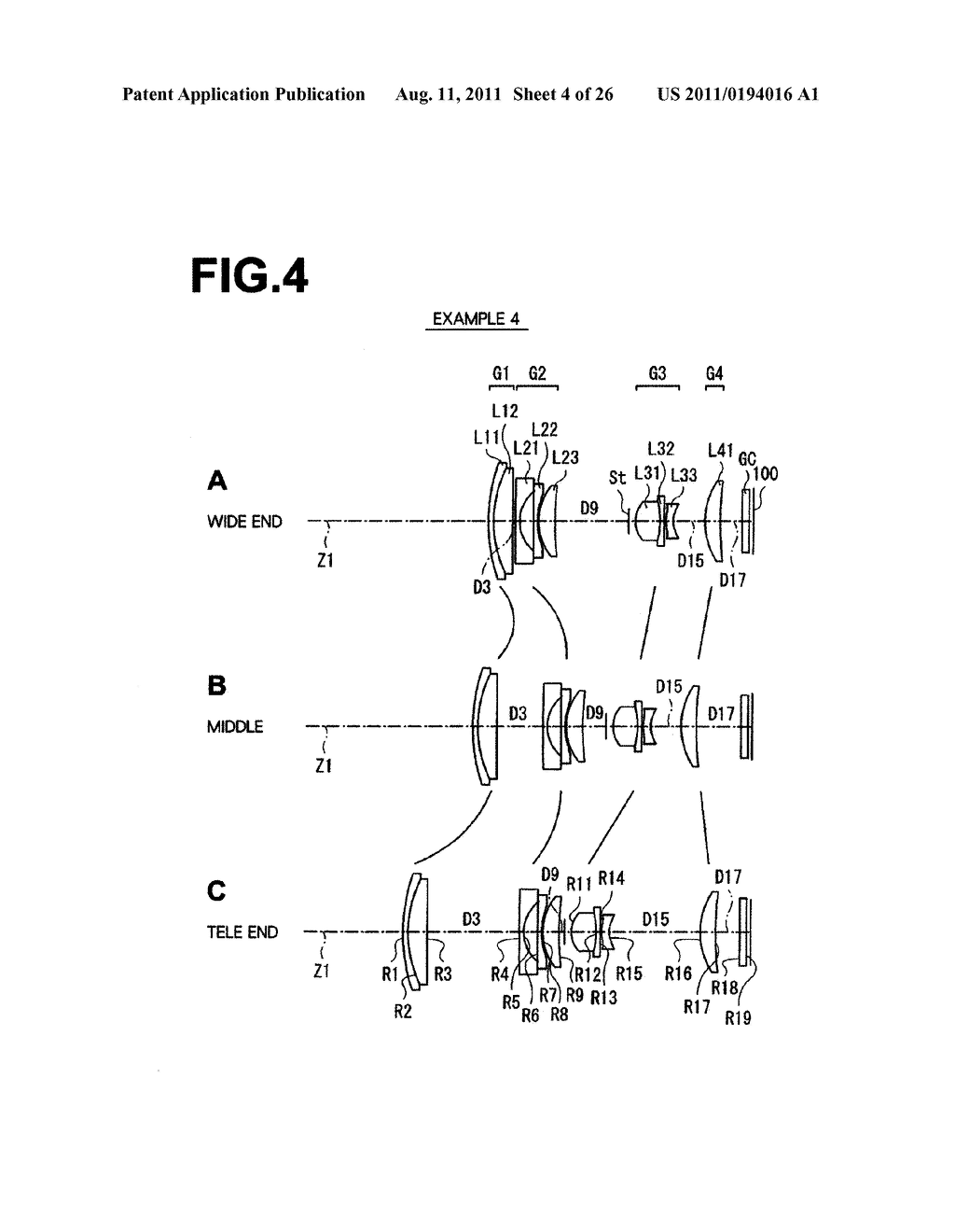 ZOOM LENS AND IMAGING APPARATUS - diagram, schematic, and image 05