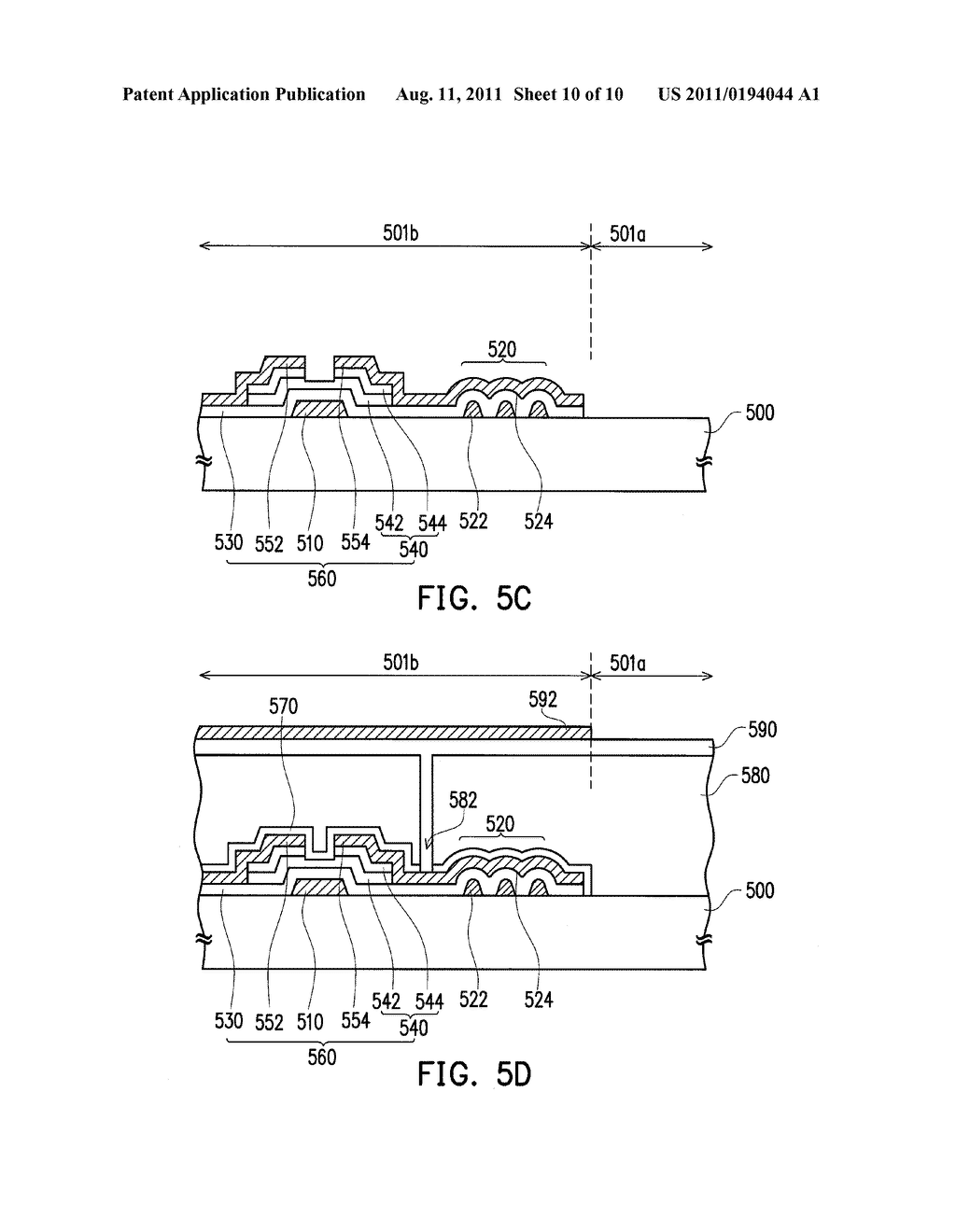 PIXEL STRUCTURE FOR TRANSFLECTIVE LCD PANEL - diagram, schematic, and image 11