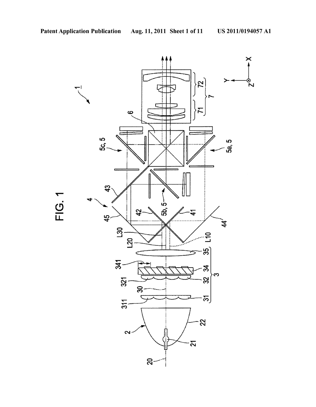 REFLECTION TYPE LIQUID CRYSTAL DEVICE AND PROJECTOR - diagram, schematic, and image 02