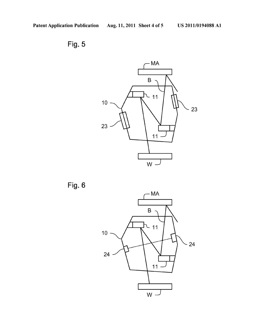 Projection System, Lithographic Apparatus, Method of Projecting a Beam of     Radiation onto a Target and Device Manufacturing Method - diagram, schematic, and image 05