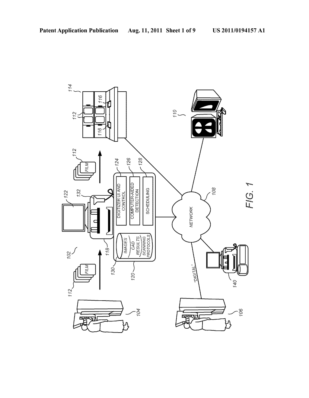 User Selectable and User Definable Scanning Protocols In Mammographic Film     Scanning System With Stack Film Feeder - diagram, schematic, and image 02