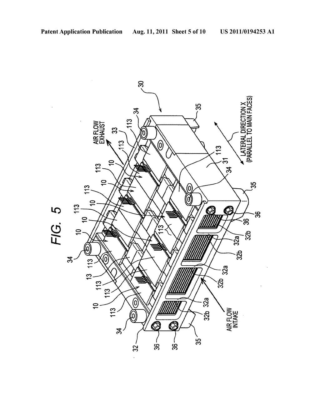 SEMICONDUCTOR APPARATUS HAVING SEMICONDUCTOR MODULE COOLED BY HEAT SINKS     WHICH HAVE INCREASED STRENGTH TOGETHER WITH INCREASED THERMAL MASS - diagram, schematic, and image 06