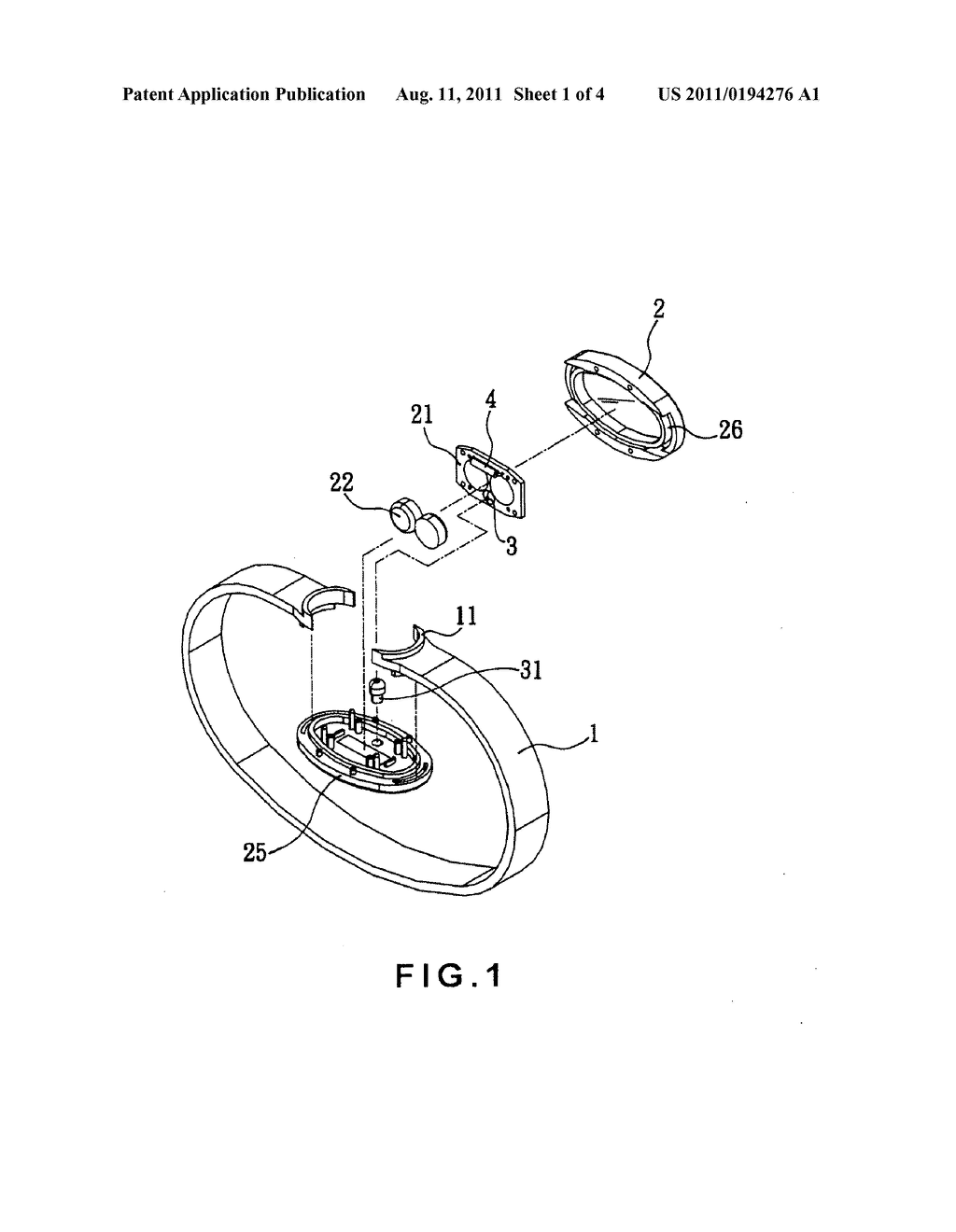 LED flashing annular ornament - diagram, schematic, and image 02