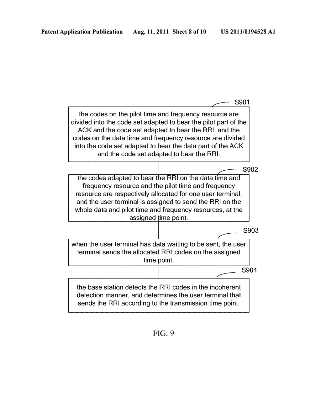 METHOD FOR ALLOCATING TIME AND FREQUENCY RESOURCE FOR RESOURCE REQUEST     INDICATOR, METHOD FOR TRANSMITTING RESOURCE REQUEST INDICATOR AND DEVICE     THEREOF - diagram, schematic, and image 09