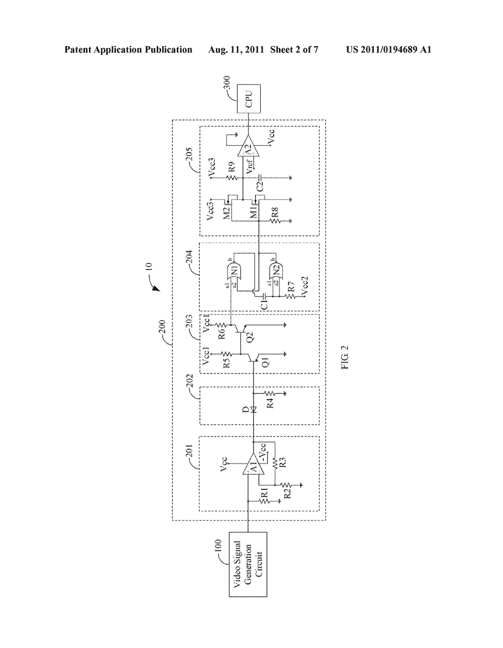 ENCRYPTED SIGNAL DETECTION CIRCUIT AND VIDEO DEVICE USING THE SAME - diagram, schematic, and image 03