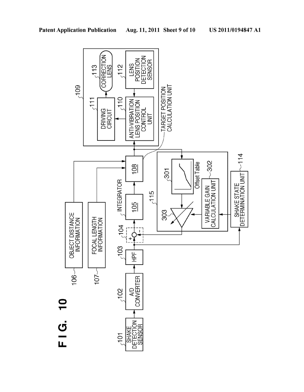 SHAKE CORRECTION APPARATUS AND CONTROL METHOD THEREOF - diagram, schematic, and image 10