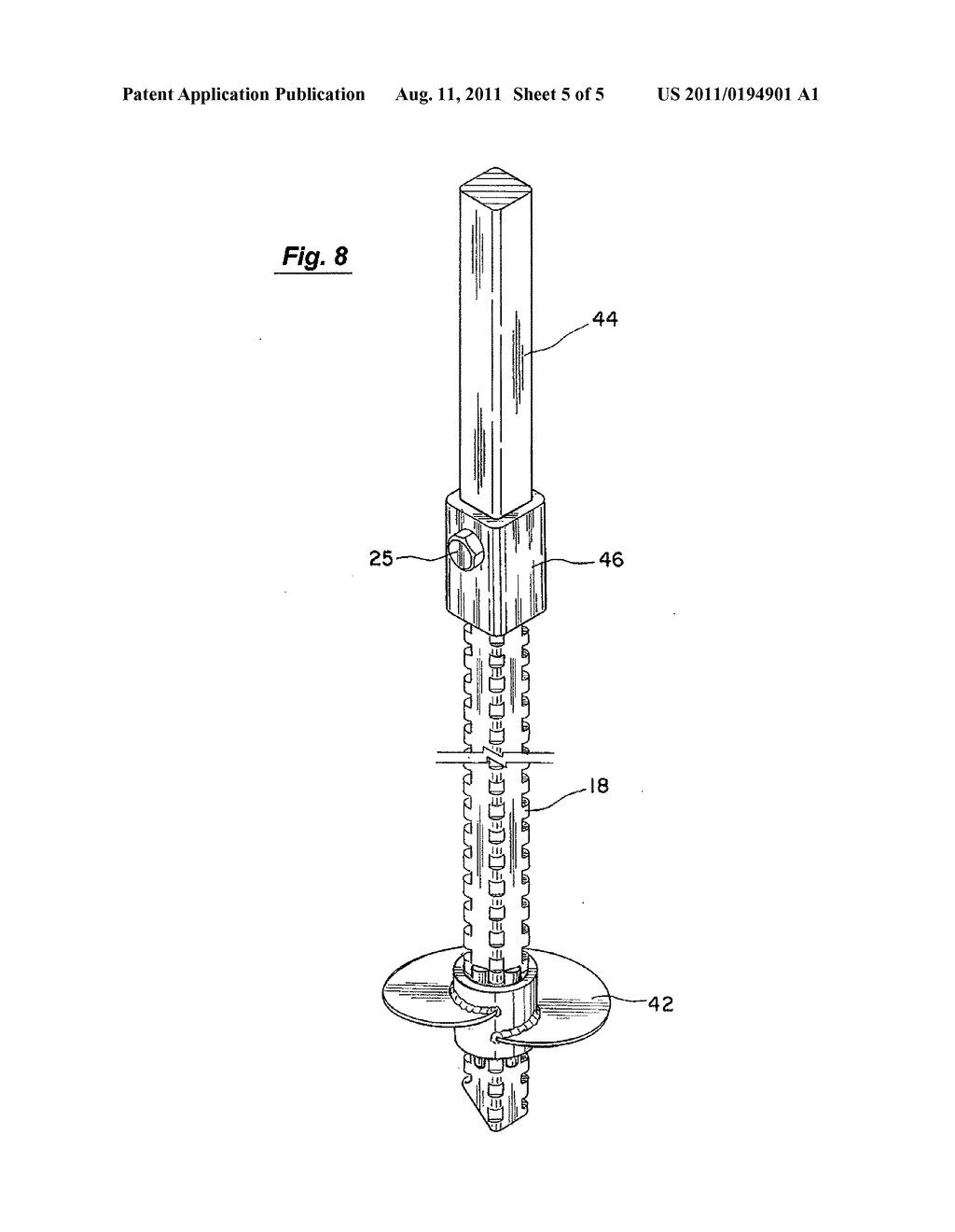 SYSTEM FOR TERMINATING HELICAL PILES AND TIEBACKS - diagram, schematic, and image 06