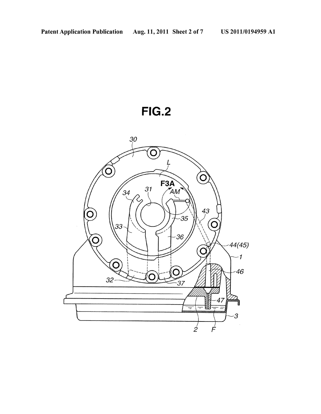 OIL PUMP WITH AIR VENT STRUCTURE - diagram, schematic, and image 03