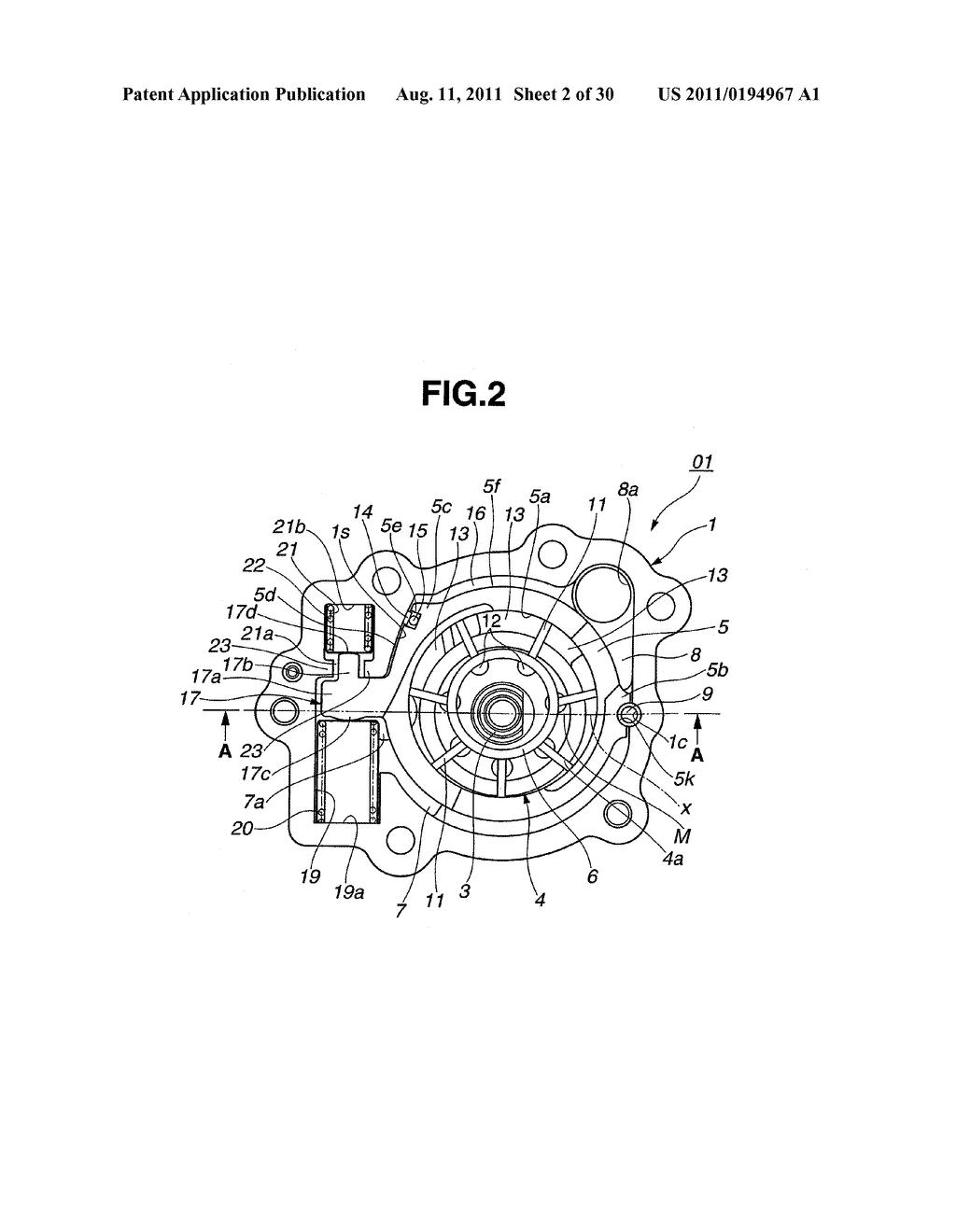 VARIABLE DISPLACEMENT PUMP, OIL JET AND LUBLICATING SYSTEM USING VARIABLE     DISPLACEMENT PUMP - diagram, schematic, and image 03