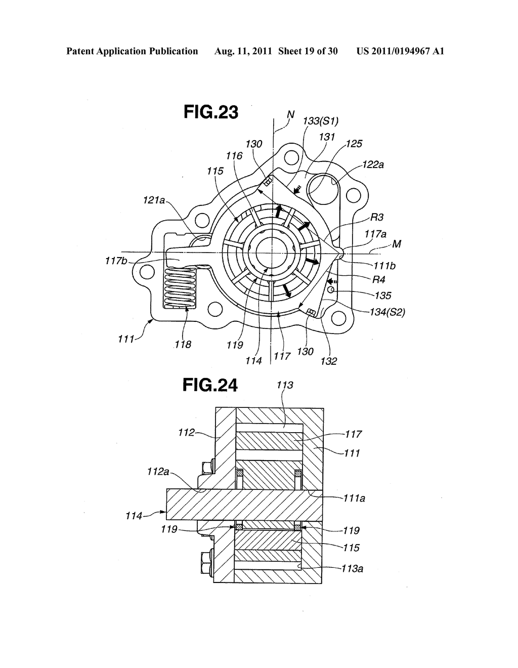 VARIABLE DISPLACEMENT PUMP, OIL JET AND LUBLICATING SYSTEM USING VARIABLE     DISPLACEMENT PUMP - diagram, schematic, and image 20