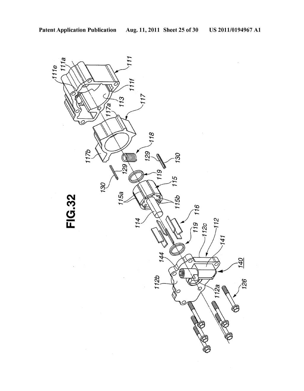 VARIABLE DISPLACEMENT PUMP, OIL JET AND LUBLICATING SYSTEM USING VARIABLE     DISPLACEMENT PUMP - diagram, schematic, and image 26