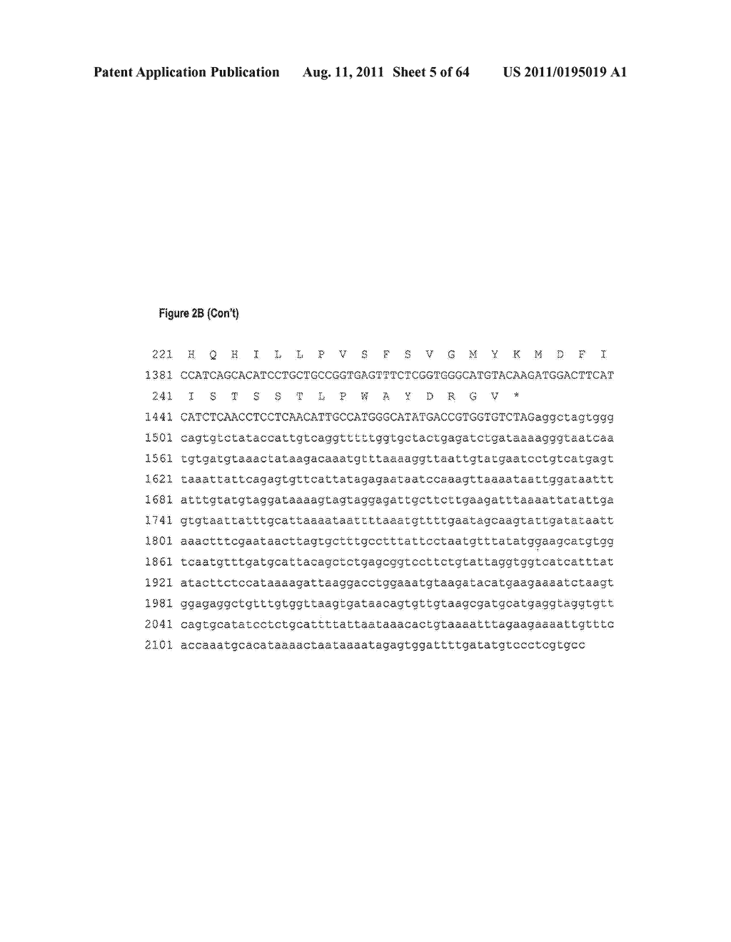 NUCLEIC ACIDS AND CORRESPONDING PROTEINS ENTITLED 251P5G2 USEFUL IN     TREATMENT AND DETECTION OF CANCER - diagram, schematic, and image 06