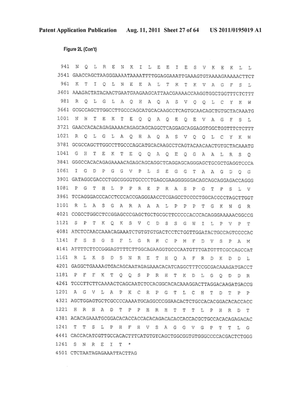 NUCLEIC ACIDS AND CORRESPONDING PROTEINS ENTITLED 251P5G2 USEFUL IN     TREATMENT AND DETECTION OF CANCER - diagram, schematic, and image 28