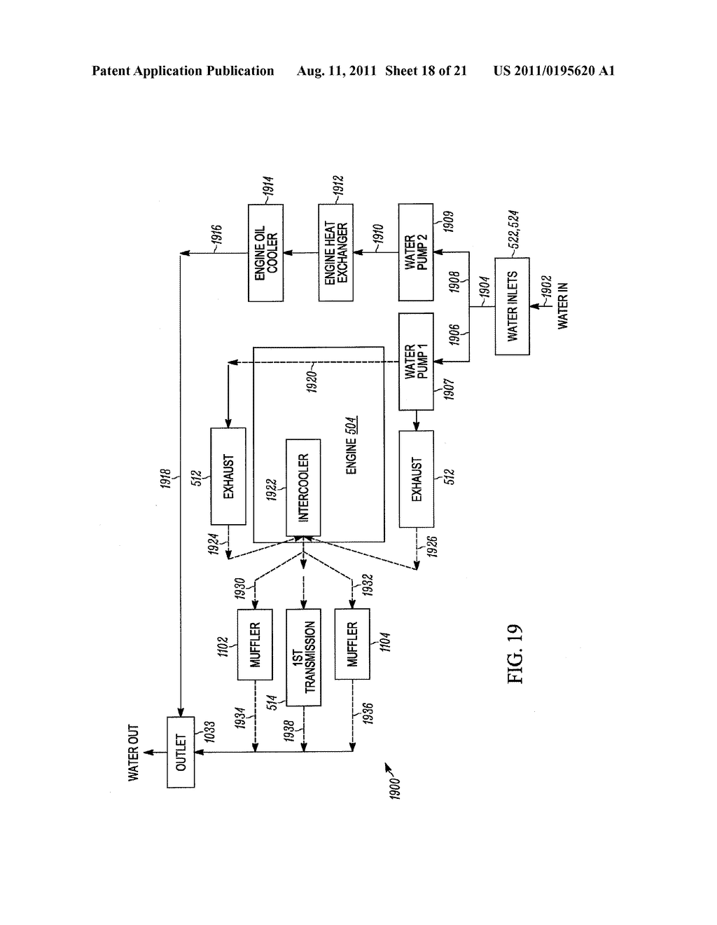 LARGE OUTBOARD MOTOR FOR MARINE VESSEL APPLICATION AND RELATED METHODS OF     MAKING AND OPERATING SAME - diagram, schematic, and image 19