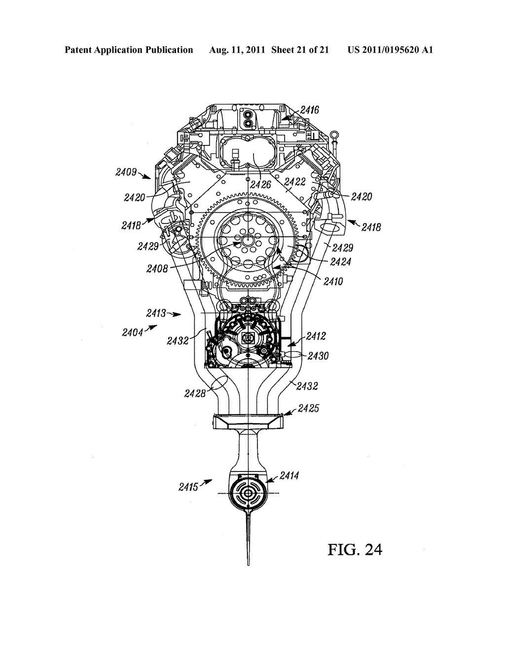 LARGE OUTBOARD MOTOR FOR MARINE VESSEL APPLICATION AND RELATED METHODS OF     MAKING AND OPERATING SAME - diagram, schematic, and image 22