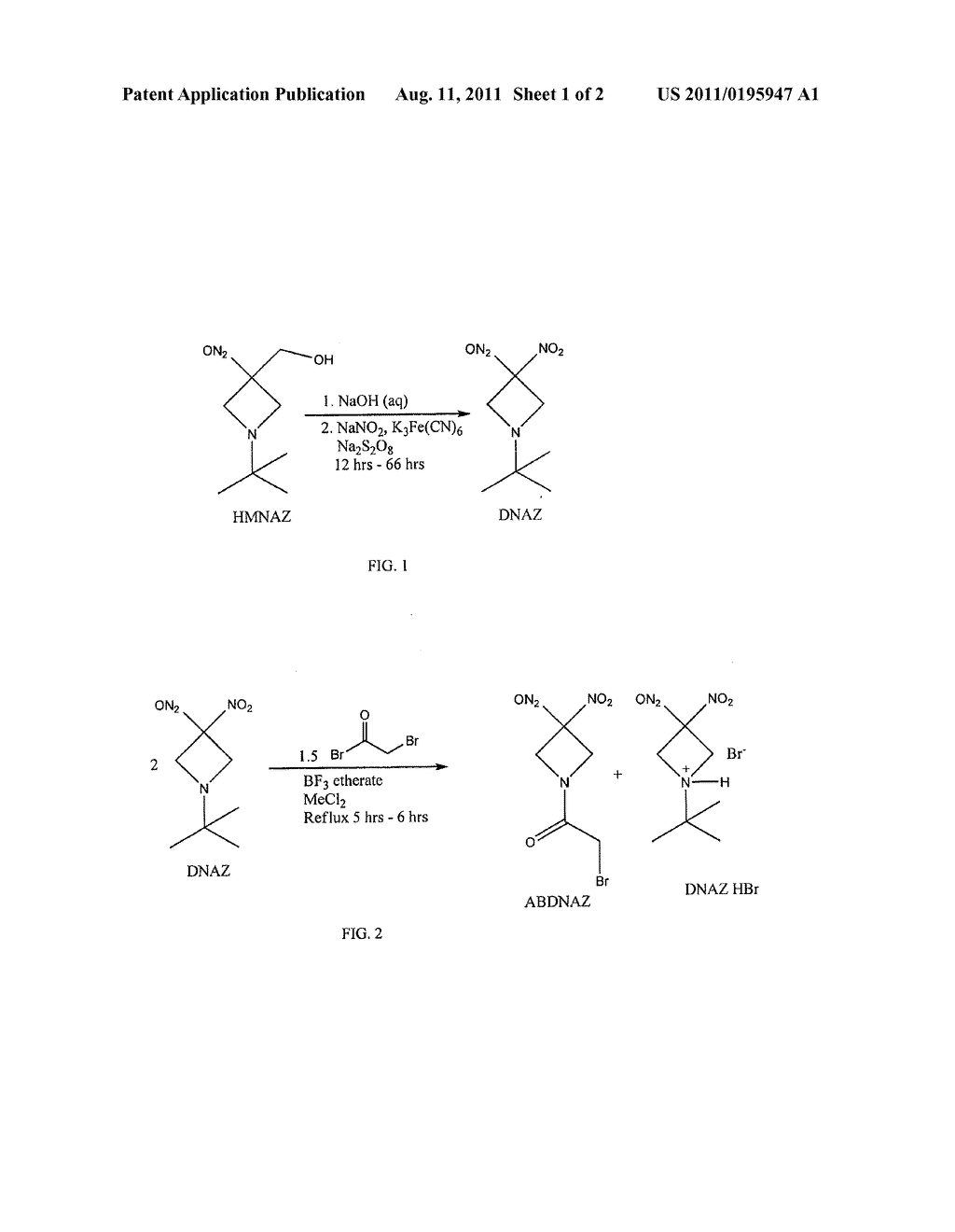METHODS OF SYNTHESIZING AND ISOLATING N-(BROMOACETYL)-3,3-DINITROAZETIDINE     AND A COMPOSITION INCLUDING THE SAME - diagram, schematic, and image 02