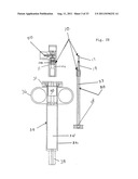 Self-contained power-assisted syringe diagram and image