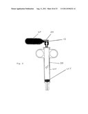 Self-contained power-assisted syringe diagram and image