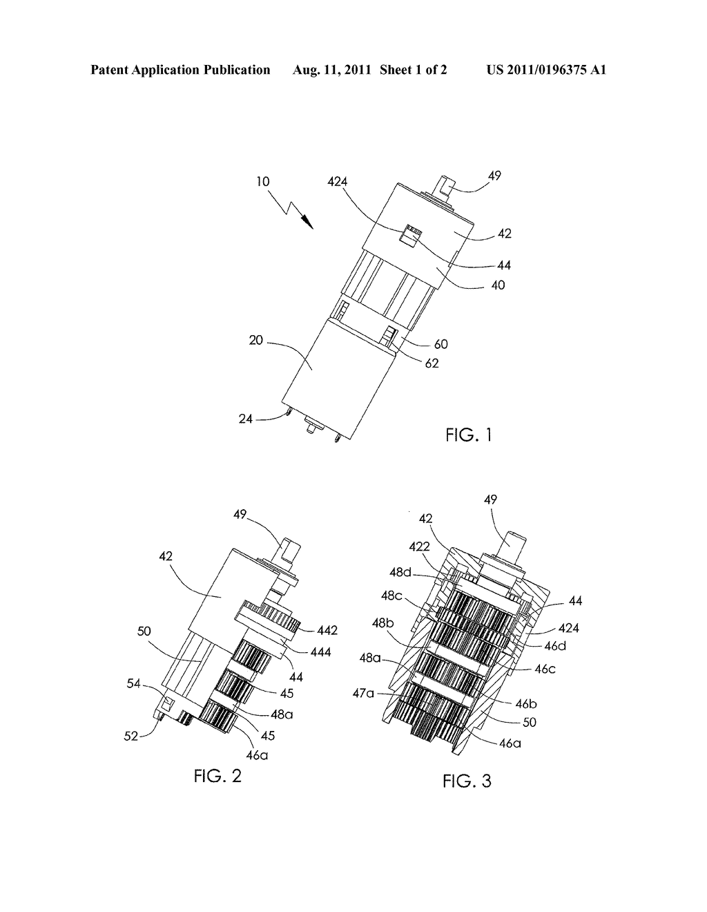 MOTOR ASSEMBLY FOR MEDICAL EQUIPMENT - diagram, schematic, and image 02