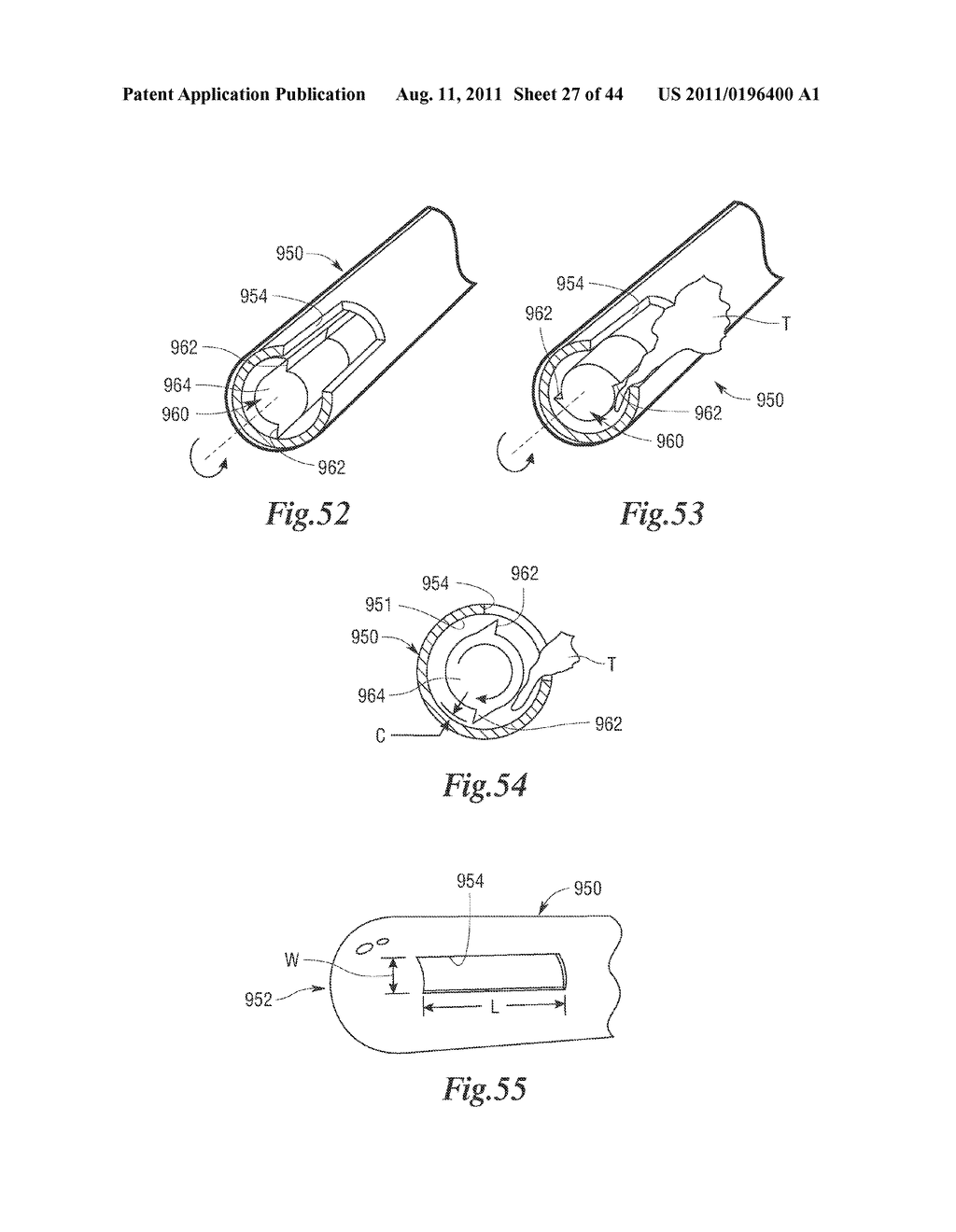 ROTATABLE CUTTING IMPLEMENT ARRANGEMENTS FOR ULTRASONIC SURGICAL     INSTRUMENTS - diagram, schematic, and image 28